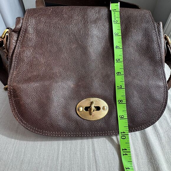 Vintage Rowallan Brown Leather Saddle-Bag Crossbody – Made in Scotland - Picture 2 of 14